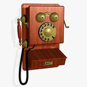 antique phone 3d model