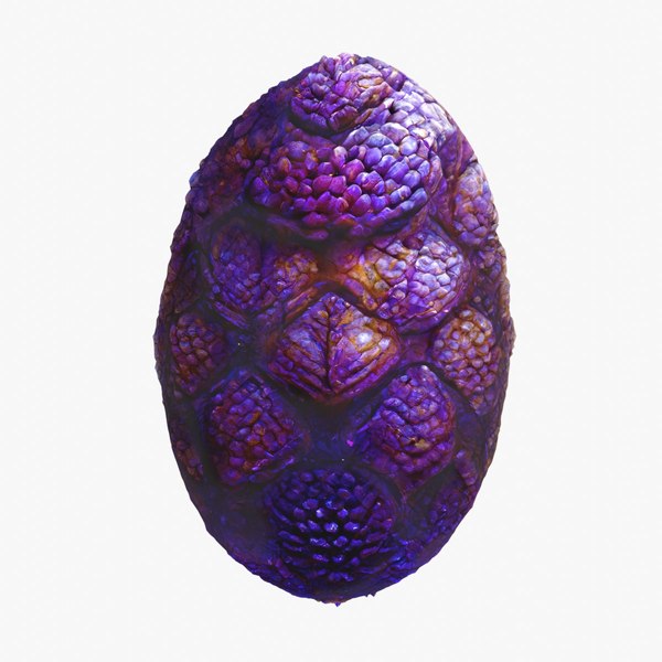 Purple Alien Egg 1 3D model