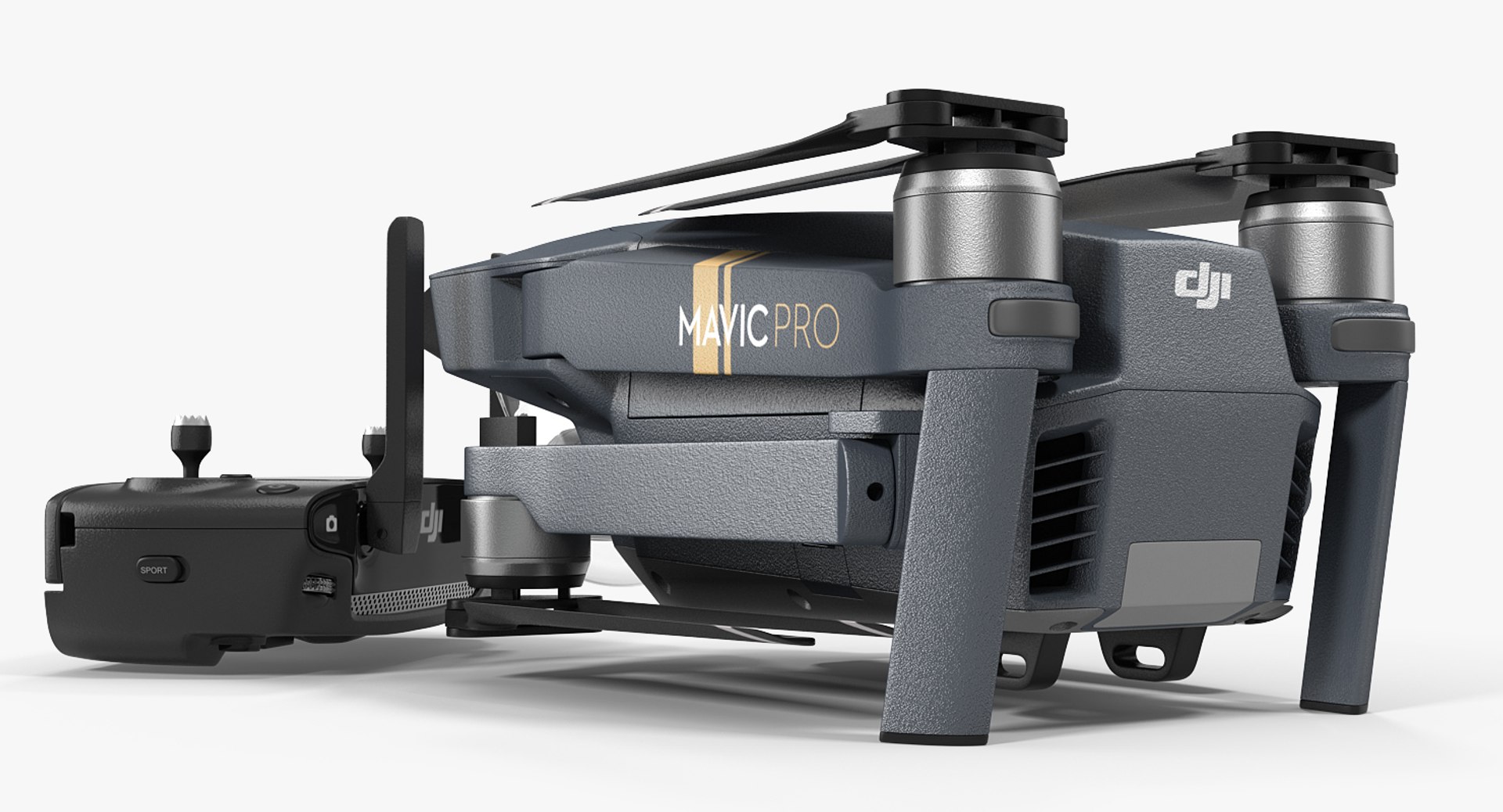 Dji Mavic Pro Quadcopter 3D Model - TurboSquid 1189387