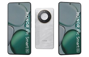 3D Honor X9c Smart Moonlight White Low Poly