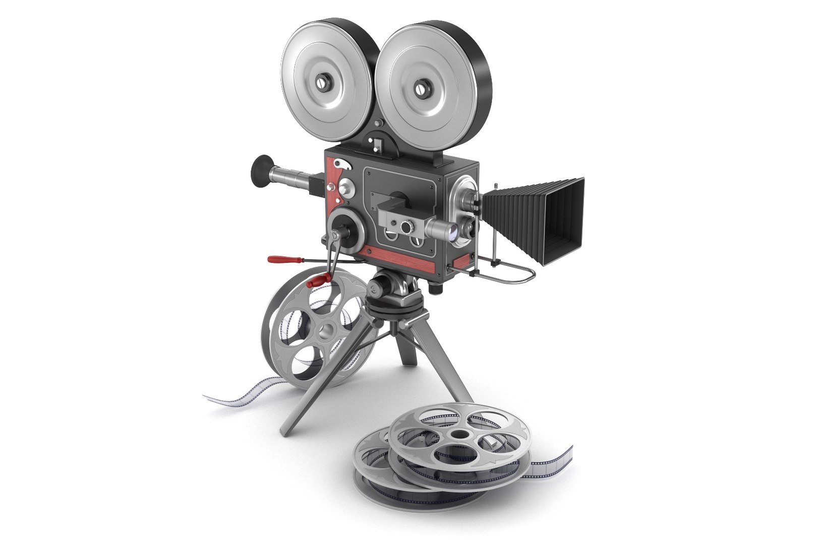 Vintage Movie Camera Film 3d Max