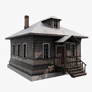 3D Old Log Cabin