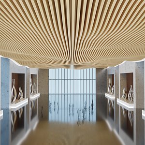 Futuristic Arts Gallery 3D model