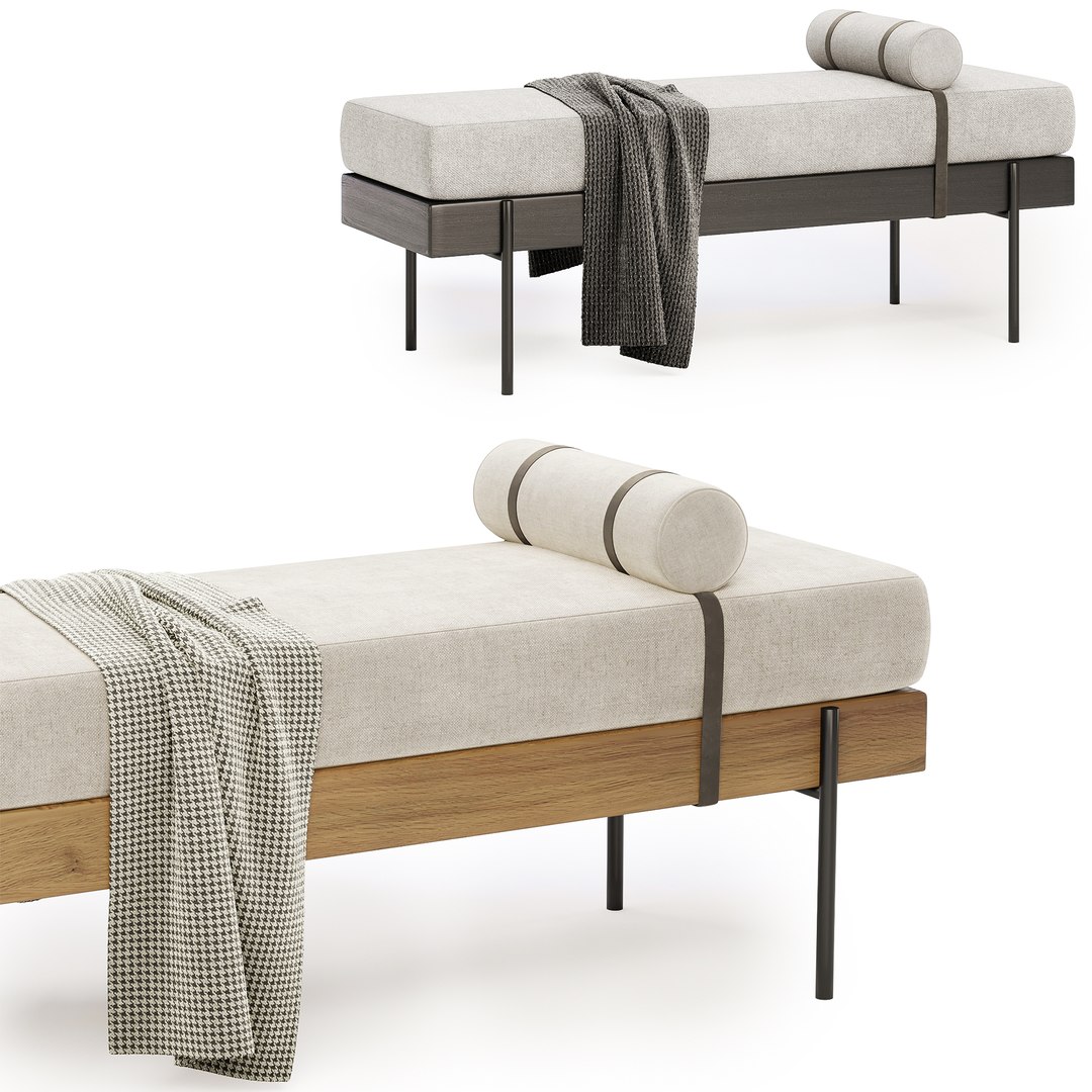Colburne Upholstered Bench Model - TurboSquid 2290734