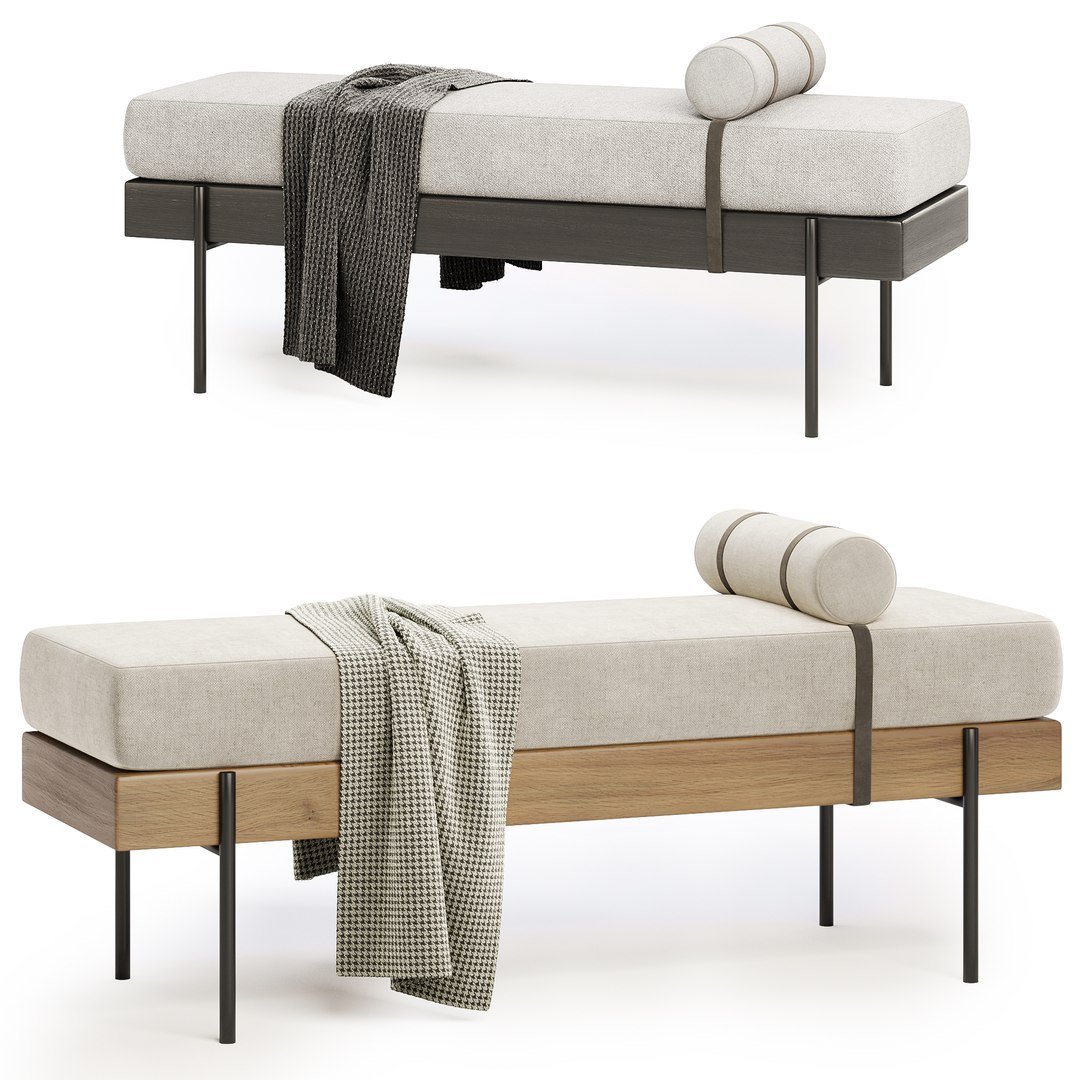 Colburne Upholstered Bench Model - TurboSquid 2290734