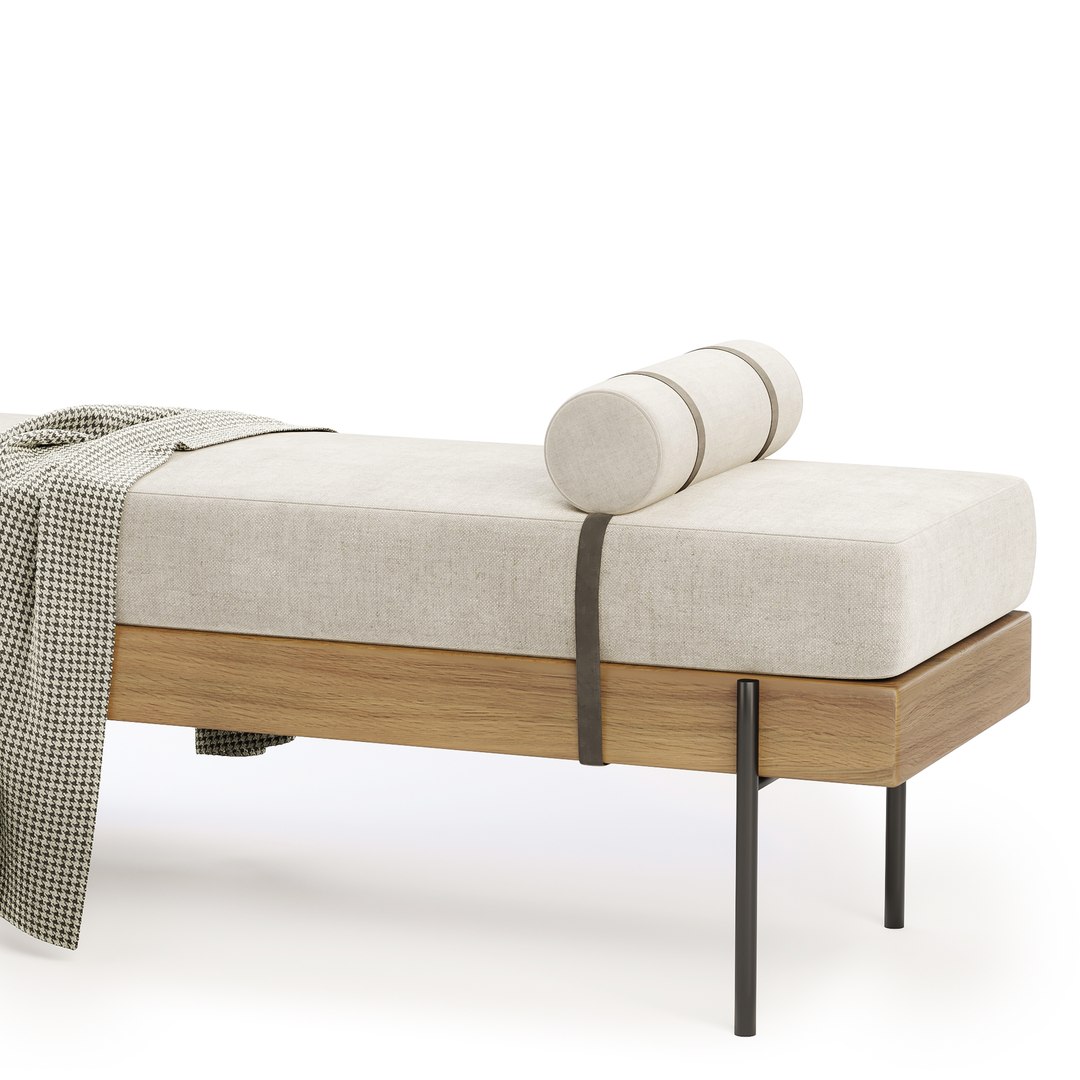 Colburne Upholstered Bench Model - TurboSquid 2290734