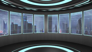 3D model Sci Fi Room