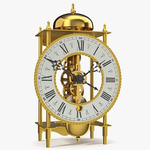Open Mechanical Skeleton Clock model