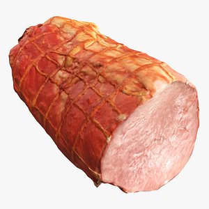 3D Boiled ham piece