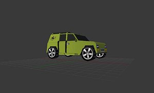 4 x4 jeep 3d obj