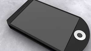 3d model of touchscreen mobile phone