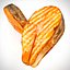 salmon steak 3d max