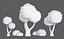 Trees Cartoon V30 model