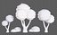 Trees Cartoon V30 model