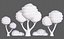 Trees Cartoon V30 model