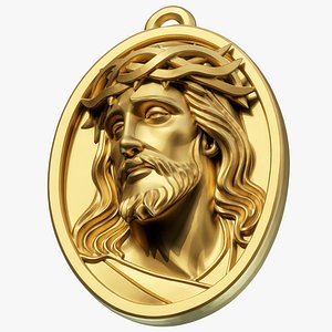 3D Religious Jesus Christ Pendant model
