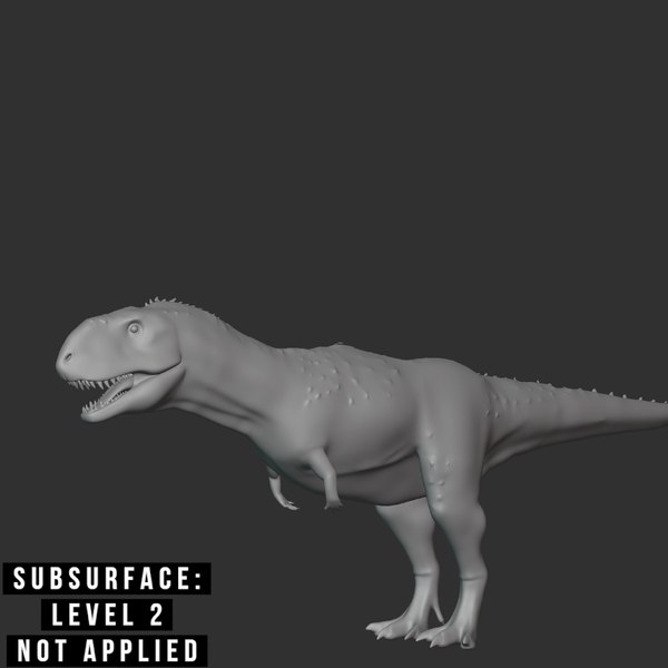 3D Skorpiovenator Basemesh Low Poly model