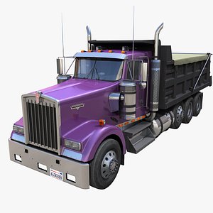 3D Kenworth dump truck PBR