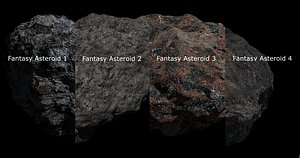 fantasy asteroid blender 3D