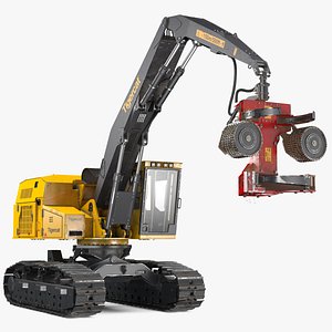 Tigercat 855D Tracked Harvester Dirty