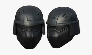 3D model helmet sci fi