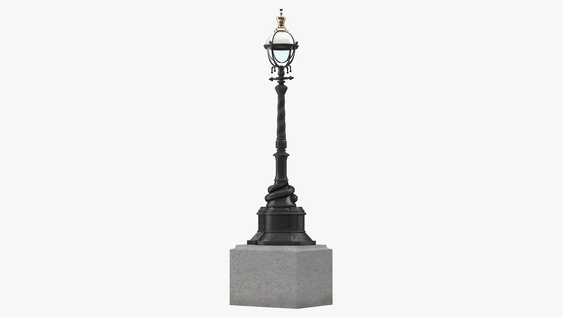 Outdoor Decorative Street Lantern 3D model preview