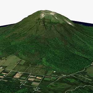 Nakanoshima Island Tokara Islands East China Sea Japan 3D