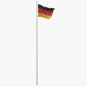 3D model flag pole germany
