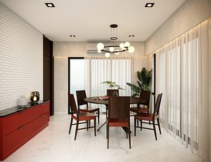 Fine Dining Area 3D