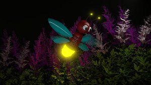 3D Animated Firefly model