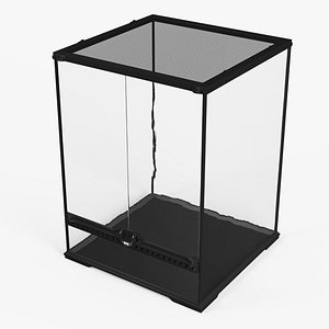 Empty Tall Terrarium for Reptiles