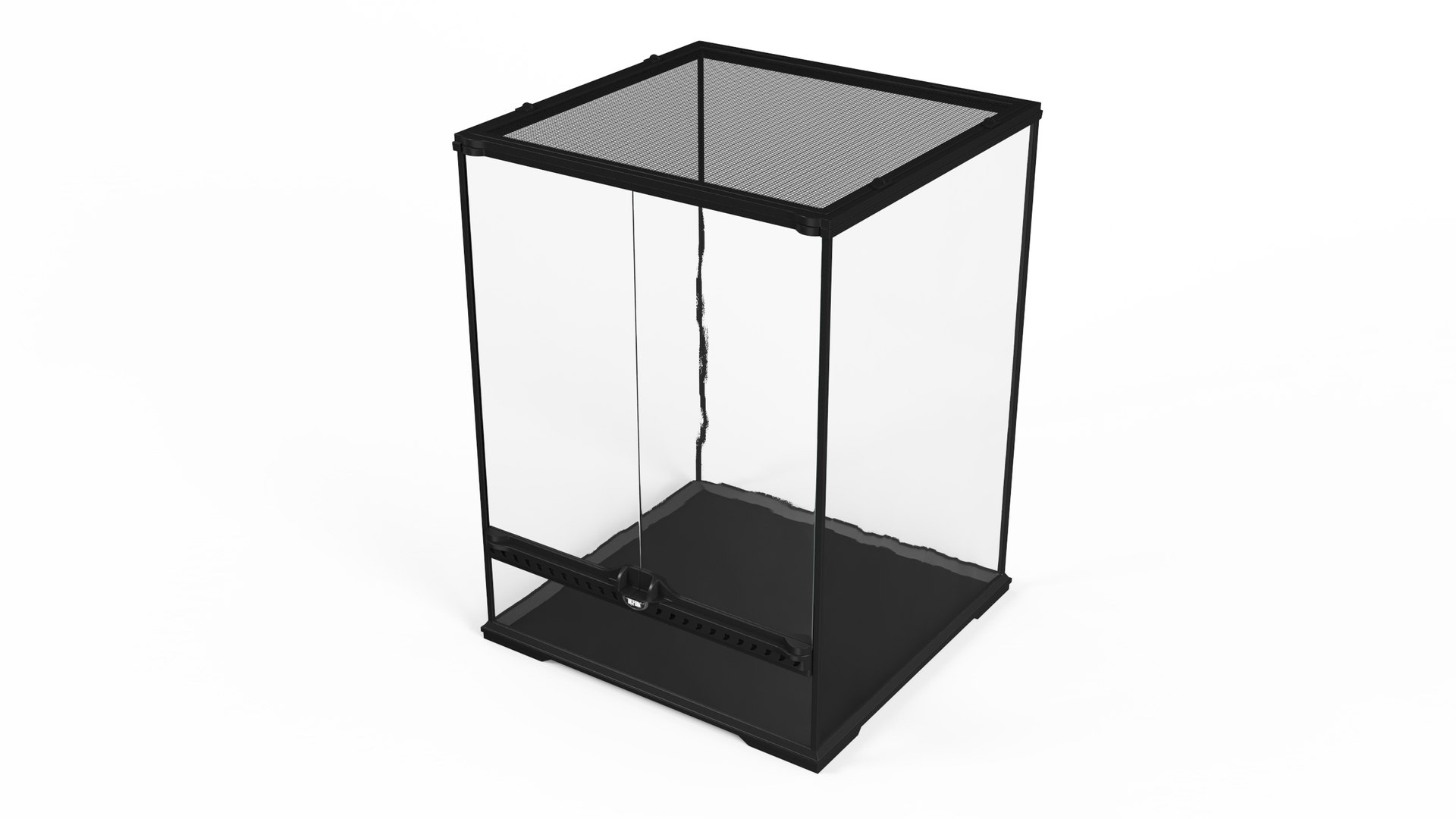 Empty Tall Terrarium for Reptiles 3D model preview