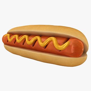 grill hot dog sauce 3D model