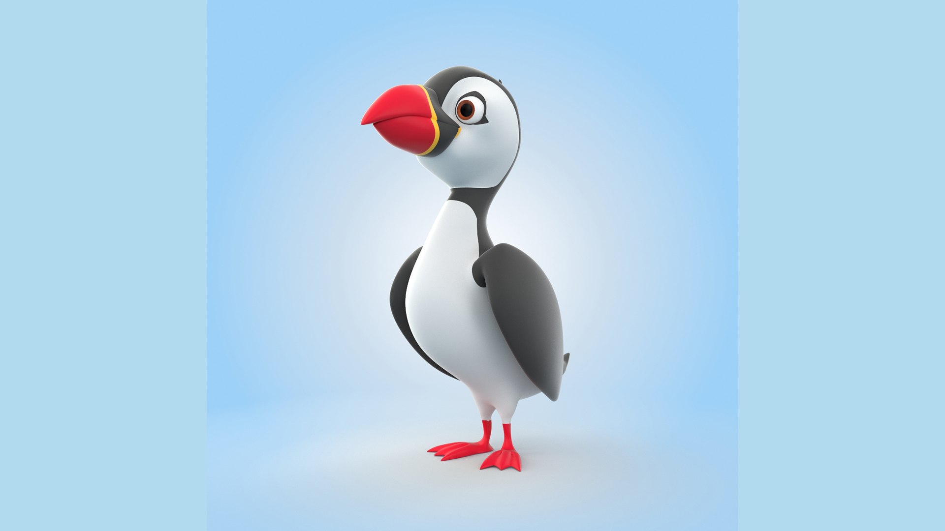 3D Puffin Bird - TurboSquid 2010553