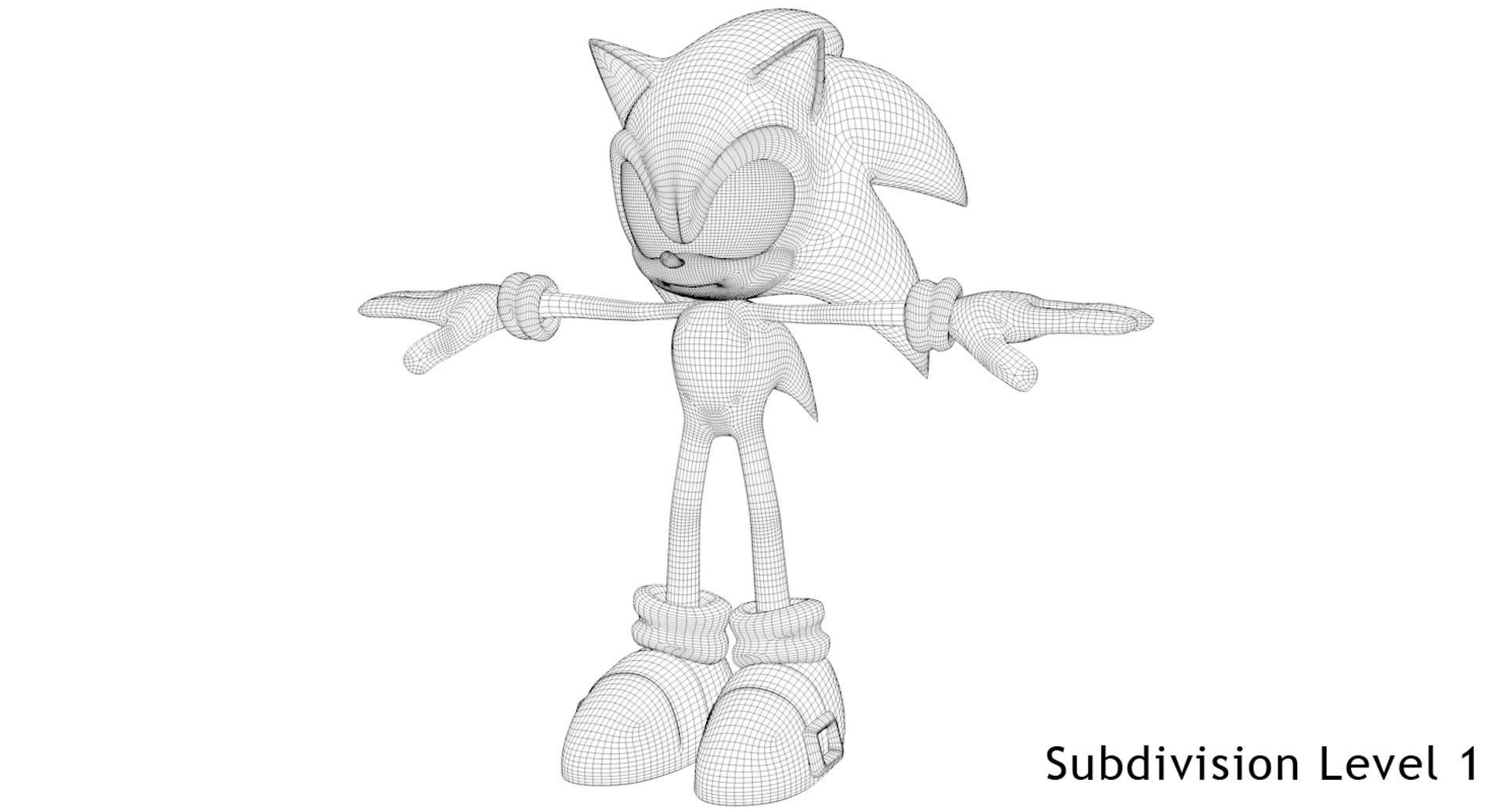 Sonic Rigged Animation 3d Model