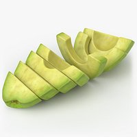 Peeled Avocado Segments