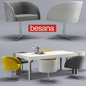 3D model besana soul-thea chair-table