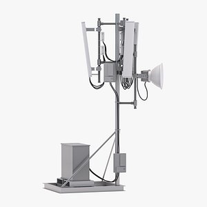Roof Cell Phone Tower 3 model