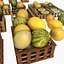 White Melon Fruit Crates Cases Market Store Shop Convenience General Grocery Greengrocery Detail Prop Fair Plantation Jungle South Plant Garden Greenhouse (2)