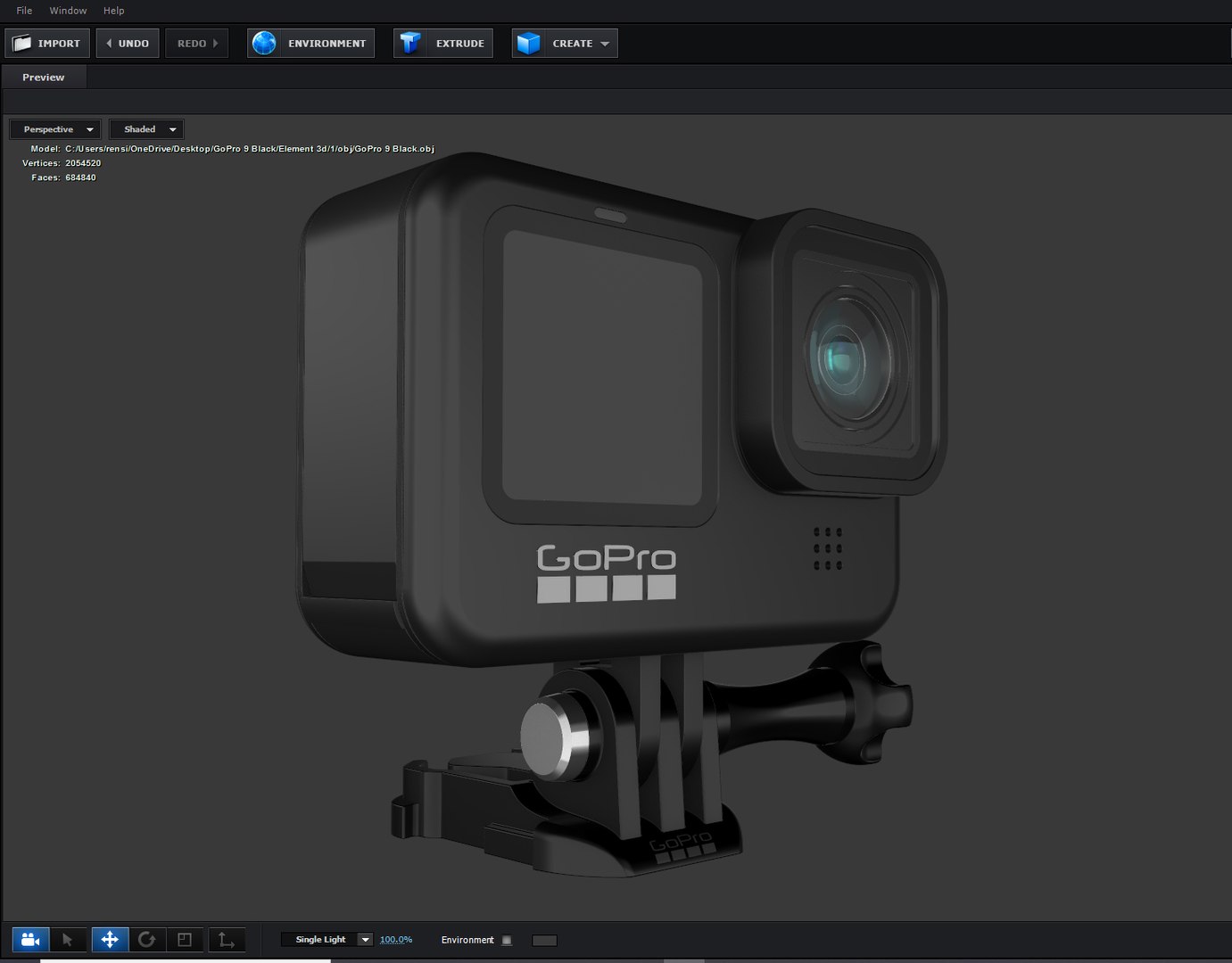 Camera Gopro Hero 9 Model - TurboSquid 1622556