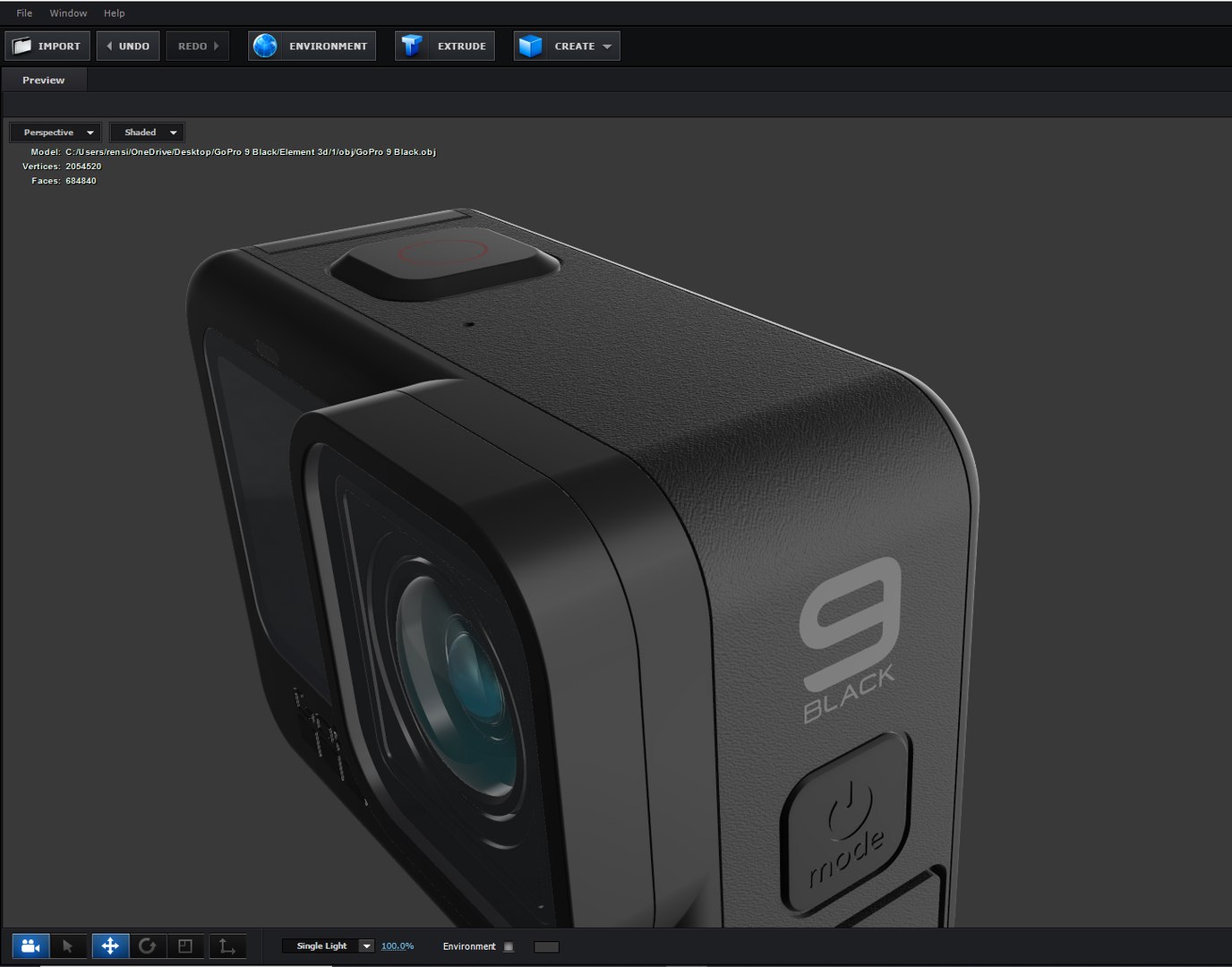Camera Gopro Hero 9 Model - TurboSquid 1622556