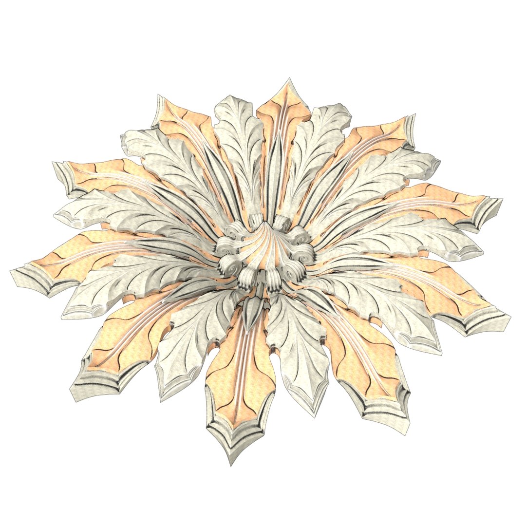 3D Rosette Model - TurboSquid 1409218