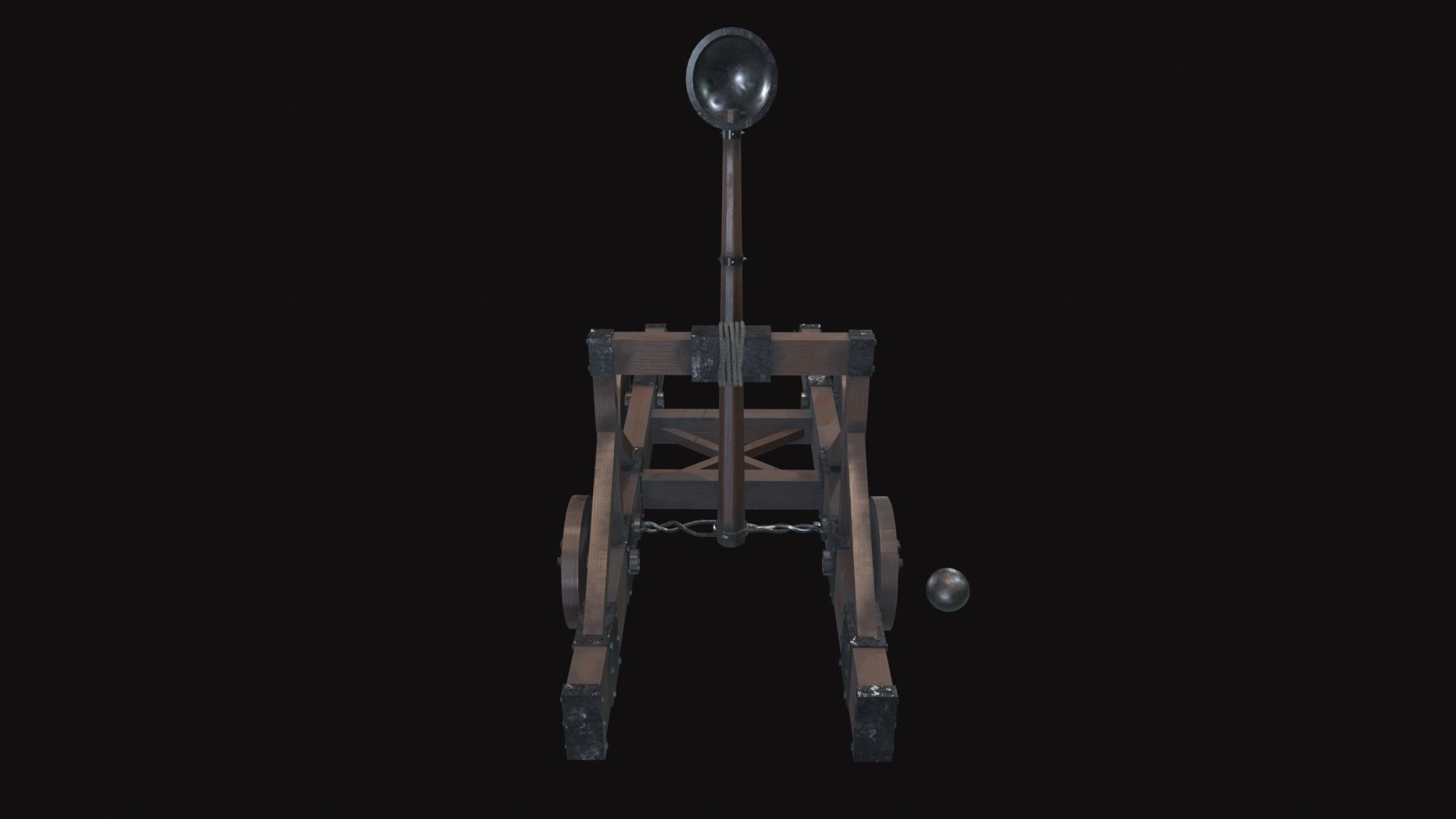 3D Medieval Catapult 01 New - TurboSquid 2318946