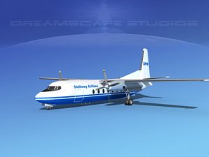 3d model fokker f-27