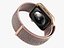 Apple Watch 4 시리즈 골드 알루미늄 케이스, 핑크 샌드 스포츠 루프 포함
