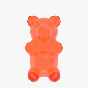 3D model jelly gummy bears