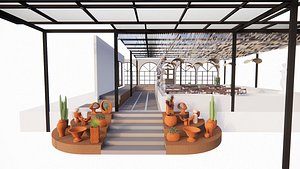 3D Food Court 3 model