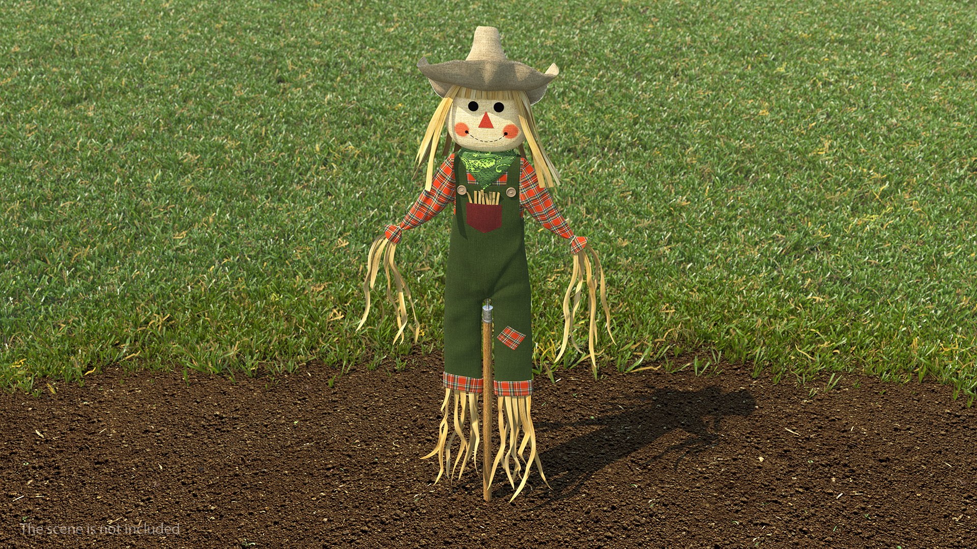 Harvest Scarecrow 3D model preview