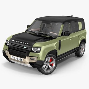 3D Land Rover Defender Country Pack Rigged model