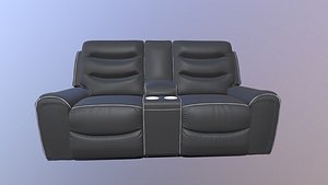 3D Recliner Sofa model